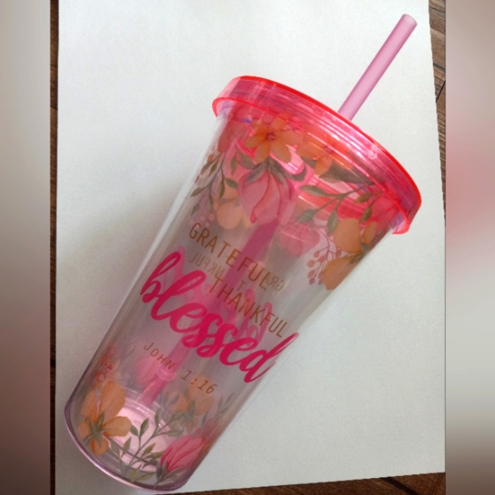 NEW. Double Wall Faith Tumbler. 17.5 OZ